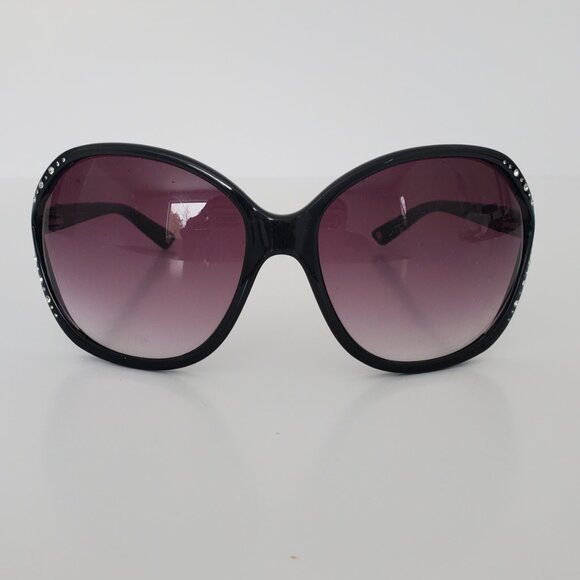 Women's BEBE Sunglasses Blingtastic Model BB7020 Black & Gun Metal *Case Incl. - Picture 2 of 12